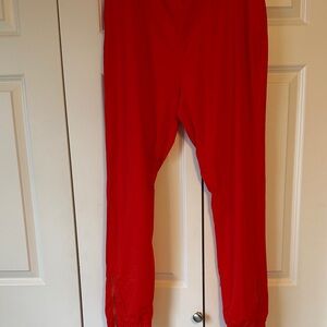 Women's Red Joggers